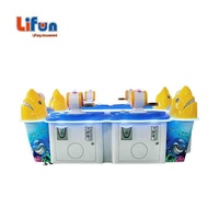Pabrik Guangzhou tempat bermain anak koin Arcade dioperasikan 6 pemain Anak Permainan ikan masuk mesin