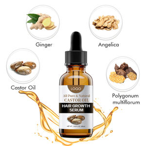 Personalizzato organico naturale dritto Anti perdita di capelli cura crescita riparazione propria etichetta olio di ricino siero per la crescita dei capelli - Product Image 2