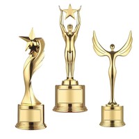 Prix d'usine en gros trophée de coupe en métal personnalisé trophée d'étoile d'or de sport pour des souvenirs de course de champion
