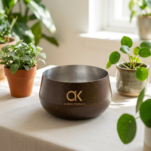 AK ที่ปลูกต้นไม้ทองเหลืองตกแต่งสวน, ที่ปลูกต้นไม้โบราณแบบชนบททำจากโลหะ - Product Image 3