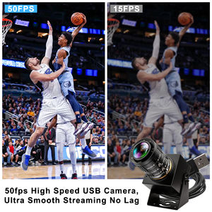 Telecamera USB ELP 5MP con Zoom Manuale, Obiettivo 3.6-10mm, Global Shutter, 1080P 60fps per Analisi del Movimento ad Alta Velocità - Product Image 4