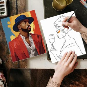 <span class=keywords><strong>Kit</strong></span> <span class=keywords><strong>per</strong></span> Coppie <span class=keywords><strong>per</strong></span> Pittura e Degustazione di Vini, Serata Romantica con Tela Pre-Dipinta <span class=keywords><strong>per</strong></span> Adulti, <span class=keywords><strong>Kit</strong></span> <span class=keywords><strong>per</strong></span> Ritratti 8x10 - Product Image 3