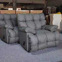 Canapé simple moderne polyvalent en tissu flanelle avec massage électrique, fauteuil inclinable chauffant de luxe, confort nuageux, télécommande modulaire
