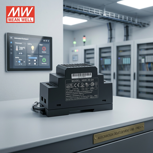 MEANWELL 30W Ukuran Kecil Tipe Ladder HDR-30-24 30W 24V 1.5A Step Down Rail Type DC Switching Power Supply Sedang Diskon Mornsun 42pdp - Product Image 3