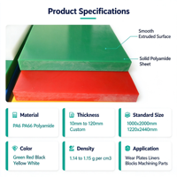 Plaque en plastique technique PA6/PA66 MC Nylon de qualité alimentaire, résistante au feu, pour pièces usinées CNC, engrenages, plaquettes anti-usure et blocs de guidage