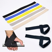 Accessoires de gym : Sangles de musculation rembourrées en coton avec logo personnalisé pour soulevé de terre et levée de poids