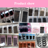 Yelix Upgrade Extensions de cils en éventail 6D 8D, Volumes B C D, 8-15mm, Smart Bloom Lashes, avec plateaux de pose facile