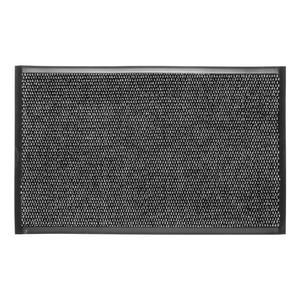 พรมเช็ดเท้ากลางแจ้งรูปสี่เหลี่ยมผืนผ้ากันลื่น ทำจากเส้นใยโพลีเอสเตอร์ ขอบยางลายสับปะรด สีพื้น ป้องกันการลื่นไถล สำหรับทางเข้า - Product Image 1