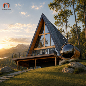 Casas Prefabricadas Triangulares de Lujo, Portátiles, de 20 pies, Casa Triangular <span class=keywords><strong>Prefabricada</strong></span> para Hoteles, Airbnb y Cabañas - Product Image 1