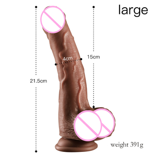 Bao Xiaodi çift katmanlı silikon TPE yapay penis süper gerçek yumuşak PVC malzeme yetişkin seks oyuncak kadın mastürbasyon için - Product Image 6