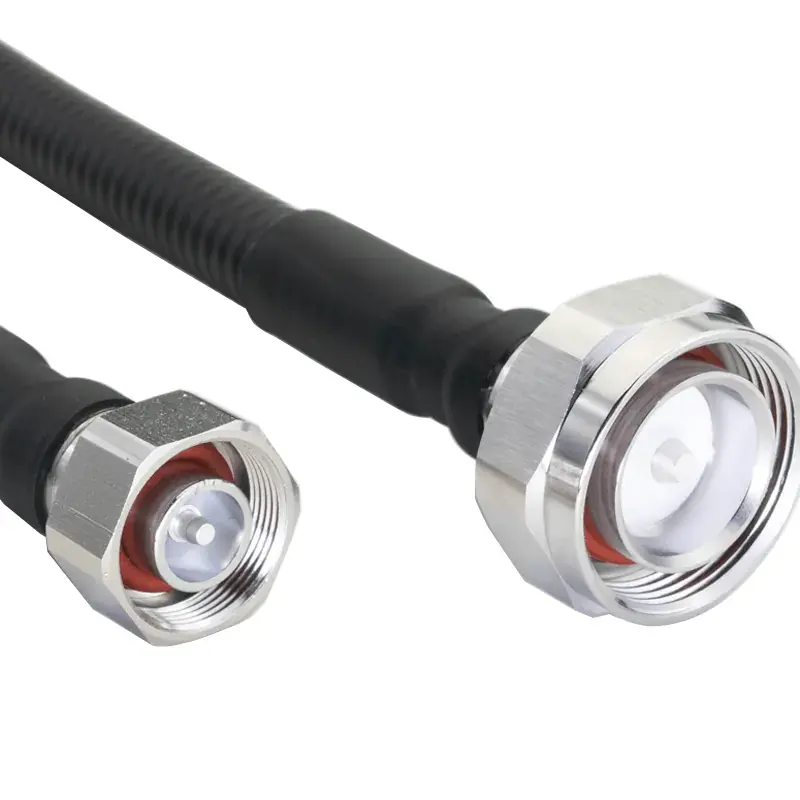 MINI DIN 4.3-10 to 4.3-10 Low PIM Weatherproofing rf cable assembly for RF applications