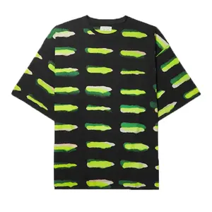 Лидер продаж, футболки с индивидуальным принтом, ярко-зеленая неоновая футболка всех цветов, футболки с круглым вырезом и короткими рукавами