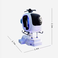 Simulador de Vuelo de Helicóptero y Avión Educativo de Realidad Virtual 9D con Visión Libre de 360 Grados, Máquina de PC para Interiores, Parque de Aventuras para Niños JiaYi