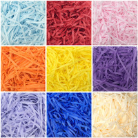 Papier de couleur déchiqueté raphia Snack et boîte cosmétique Remplissage décoratif pour boîtes-cadeaux et raphia