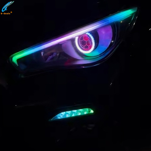 Kit de Luces LED SRGBA de 12V para Conducción Diurna, Controlado por Aplicación, Accesorios de Panal Personalizados para Q50 - Product Image 4