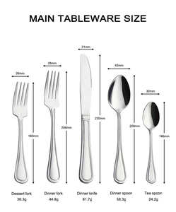 Juego de Cubiertos de Acero Inoxidable de Lujo de 5 Piezas, Juego de Cubiertos 18-10 para Hotel y Restaurante, Logotipo Personalizado, Acabado Espejo, Cubiertos Resistentes - Product Image 2