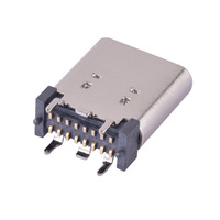 Connecteur femelle USB-C 14P vertical SMD 10 mm, port de charge rapide PD USB 3.1 5 Gbit/s à montage supérieur pour appareils intelligents IoT et audio