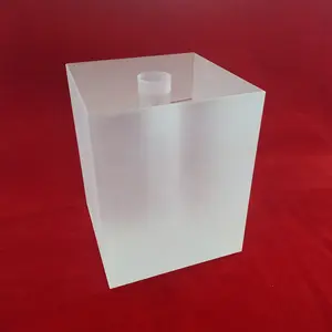 laser etching Clear Crystal Quartz Glass Cube Block