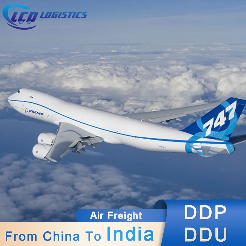 Tarifas de flete aéreo DDP DHL FedEx desde Zhengzhou Shanghai Guangzhou Hongkong a Delhi Kolkata Mumbai India