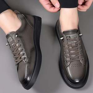 Zapatos Casuales de Cuero Vacuno de Primera Calidad, con Punta, Impermeables, con Cordones, Modernos y Elegantes para Oficina y Trabajo, para Hombre - Product Image 2