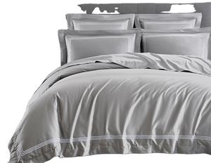 Juego <span class=keywords><strong>de</strong></span> Funda Nórdica 100% Lyocell <span class=keywords><strong>de</strong></span> <span class=keywords><strong>300</strong></span> <span class=keywords><strong>Hilos</strong></span>, Sábana Blanca Resistente al Satinado con Bordado, Elegante Juego <span class=keywords><strong>de</strong></span> Ropa <span class=keywords><strong>de</strong></span> Cama - Product Image 1