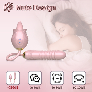 Kadınlar için seks oyuncakları Juguetes Sexuales gül silikon gül vibratör klitoral emme özelliği ile ABS meme masaj USB güç - Product Image 6