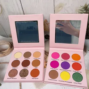 Eye Shadow Label Pribadi Fashion Kosmetik Eyeshadow, Palet Rias Berpigmen Tinggi Alami