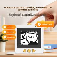 Impresora Portátil de Etiquetas Térmicas sin Tinta, Control por Voz con IA, Mini Impresora de Etiquetas con Pantalla, Batería Recargable para Manualidades Infantiles