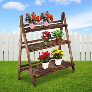 Support à <span class=keywords><strong>plantes</strong></span> en bois massif à 3 niveaux, étagère autoportante respirante, durable, écologique, mobilier <span class=keywords><strong>de</strong></span> <span class=keywords><strong>jardin</strong></span> moderne <span class=keywords><strong>pour</strong></span> l'extérieur - Product Image 6