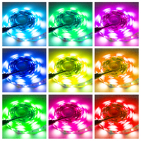 Décoration intérieure à contrôle IR 12V 5m 10m bande lumineuse étanche SMD 5050 LED