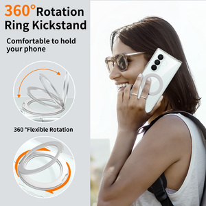Étui de téléphone portable magnétique transparent antichoc de haute qualité avec support rotatif pour Samsung Z Fold 8, pliable, personnalisé, anti-rayures - Product Image 4