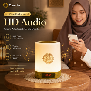 Equantu Quran <b>Speaker</b> <b>LED</b> Lamp Remote Control <b>Bluetooth</b> Quran player Rechargeable Touch lamp quran <b>speaker</b> SQ122 - Product Image 4