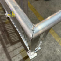 Panneaux de clôture de sécurité en aluminium soudé pour station d'épuration des eaux usées, extrudés sur mesure, thermolaqués, antirouille, fabriqués en usine