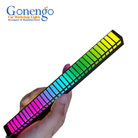 Barre lumineuse LED musicale RGB à commande sonore, veilleuse d'ambiance, bâton lumineux LED rythmique contrôlé par application