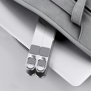 Support de téléphone magnétique multifonctionnel, support portable pour ordinateur portable en alliage d'aluminium, pliable pour les voyages - Product Image 4