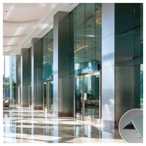 Revêtement mural <span class=keywords><strong>extérieur</strong></span> en <span class=keywords><strong>aluminium</strong></span> PRIMA à grain de bois, résistant à la corrosion, pour villa - Product Image 3