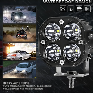 Projecteurs LED 3 pouces 40W, éclairage <span class=keywords><strong>de</strong></span> conduite tout-terrain, étanche IP67, lampe <span class=keywords><strong>de</strong></span> travail <span class=keywords><strong>spot</strong></span> pour 4x4, Jeep, camion, moto, feu antibrouillard auxiliaire - Product Image 6