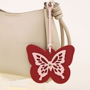 RTS Creative Fashionable PU Leather Butterfly Luggage <b>Tags</b> Custom <b>Name</b> <b>Tags</b> Anti-Loss Portable Personalized Travel Baggage - Product Image 2