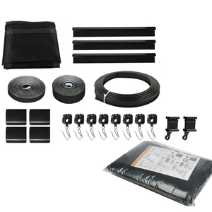 Porte moustiquaire magnétique coulissante <span class=keywords><strong>sans</strong></span> perçage, ouverture latérale, rétractable, adaptée aux animaux domestiques, en fibre de verre - Product Image 6