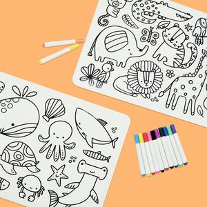 Tapete de Silicona para Dibujar y Colorear para Niños, Tapete de Dibujo con Diseño de Animales, Lavable y Reutilizable - Product Image 4