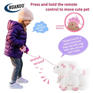Animales de peluche divertidos para niños, juguetes de peluche con control de línea, perro ladrido que camina - Product Image 4
