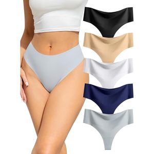 String sexy en dentelle pour femme, taille mi-haute, sans couture, sous-vêtements basiques - Product Image 1