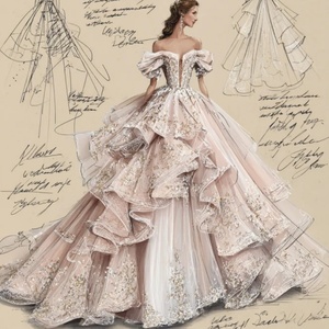 <span class=keywords><strong>Robe</strong></span> de mariée longueur plancher personnalisée OEM <span class=keywords><strong>pour</strong></span> les femmes de <span class=keywords><strong>taille</strong></span> plus courbes en mousseline de soie rayonne <span class=keywords><strong>grande</strong></span> jupe plissée en dentelle <span class=keywords><strong>robe</strong></span> de bal en cristal <span class=keywords><strong>pour</strong></span> - Product Image 4