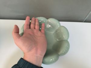 Portaoggetti Piccolo in Ceramica Floreale, Vassoio Decorativo a Forma di Fiore, Piatto Contenitore in Ceramica - Product Image 6