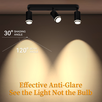 Focos LED GU10 Ajustables para Hogar y Hotel, Foco Móvil/Foco de Techo para Pasillo, Focos Interiores/Foco