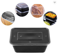 Boîte à Bento jetable à 1 compartiment de 1000 ml pour l'emballage des aliments