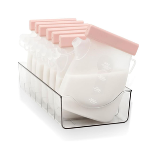 <span class=keywords><strong>Bolsas</strong></span> de almacenamiento de leche materna Esenciales de <span class=keywords><strong>lactancia</strong></span> reutilizables 11oz/320ml <span class=keywords><strong>Bolsas</strong></span> de congelador de leche materna doble a prueba de fugas para amamantar - Product Image 5