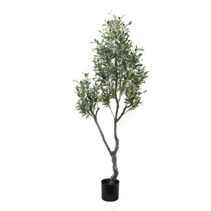 Parfait grand olivier vert Faux arbre en soie topiaire avec des fruits pour la décoration d'entrée intérieure maison bureau Patio porche <span class=keywords><strong>balcon</strong></span> cadeau - Product Image 5