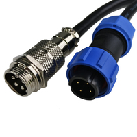 Conector Impermeable SP1710 SP1711 SP2110 SP2111 a Conector de Aviación GX16 de 5 Pines, Cable de Alimentación
