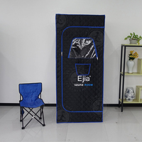 Tente de sauna pleine grandeur, nouveau design, vente en gros, kit de récupération de chaleur avec télécommande de moteur à vapeur et chaise de tente de sauna